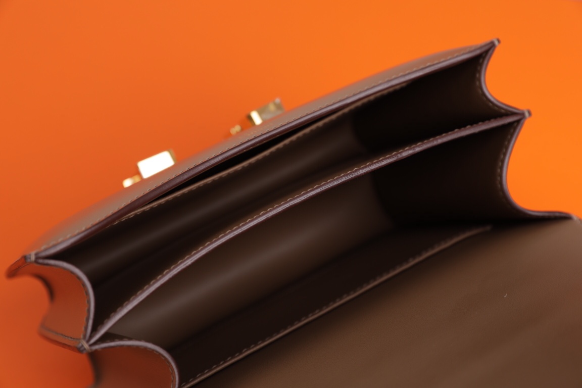 에르메스 콘스탄스18 바이컬러 브라운 금장